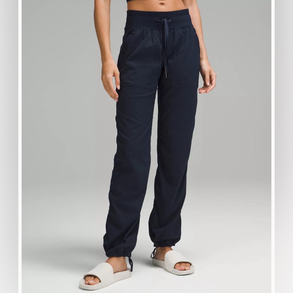 women’s, size 6, Lululemon dance studio pant/joggers, dark blue